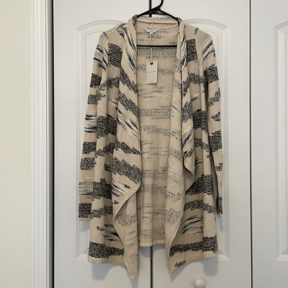 Lucky Brand Open Front Drape Boho Cardigan